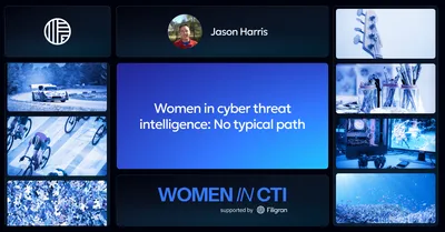 Women in cyber threat intelligence: No typical path, by Jason Harris. Women in CTI, supported by Filigran.